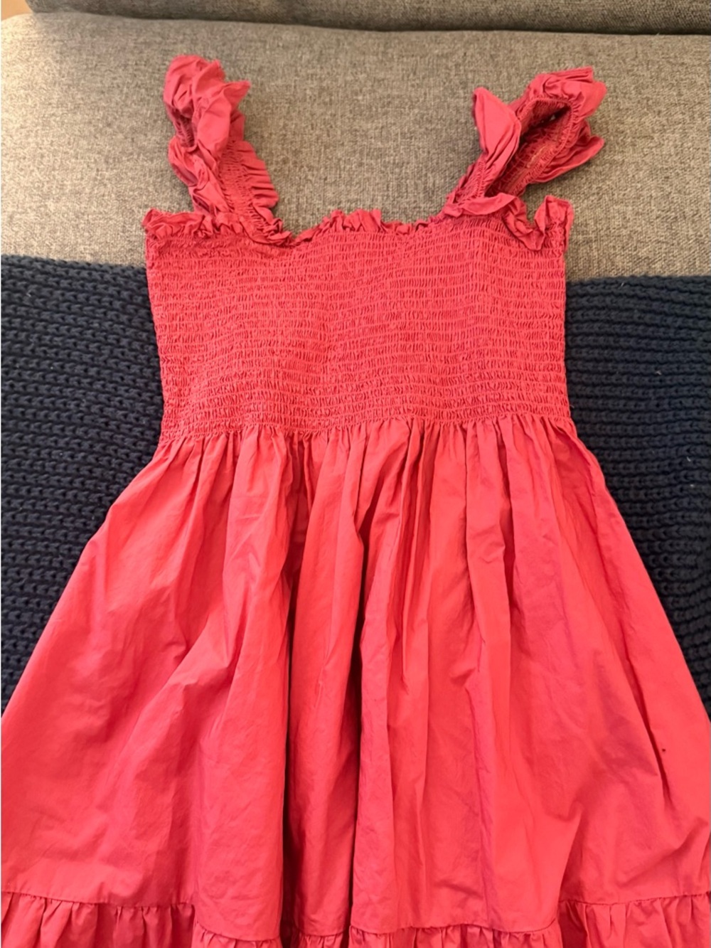 Pink Ruffle Strap Summer Dress - Picture 3 of 3